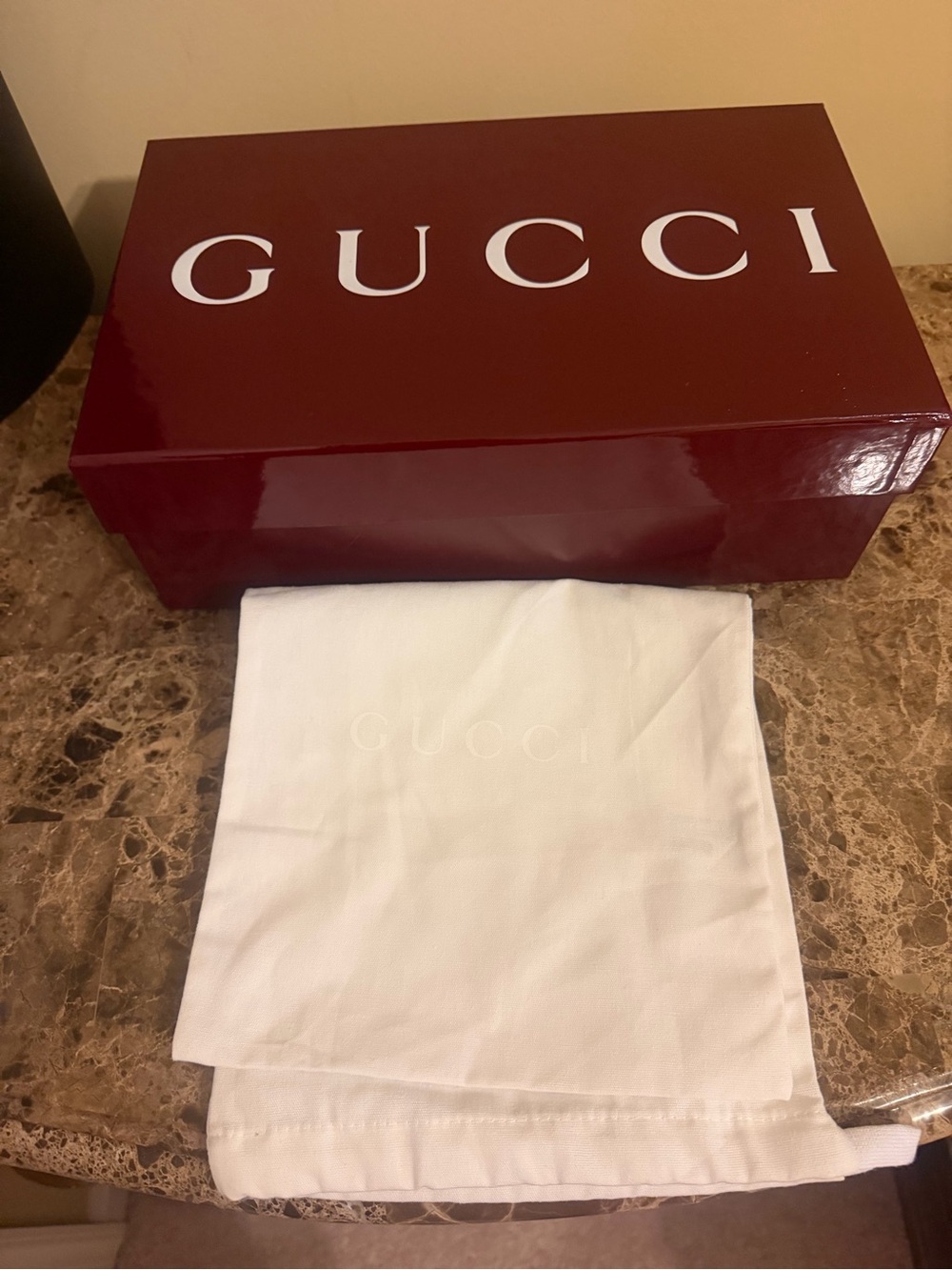 Gucci and one dust bag shoe box only Authentic Accessories Subcategory